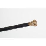 19TH-CENTURY EBONY WALKING STICK