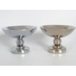 PAIR OF DESIGNER PLATED SOAP BOWLS