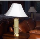 PAIR OF FAUX-BAMBOO TABLE LAMPS