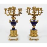 PAIR OF 19TH-CENTURY FRENCH ORMOLU CANDELABRAS