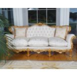 ROCOCO CARVED GILTWOOD SUITE