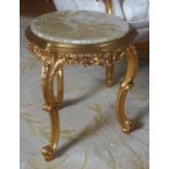 PAIR OF CARVED GILTWOOD LAMP TABLES