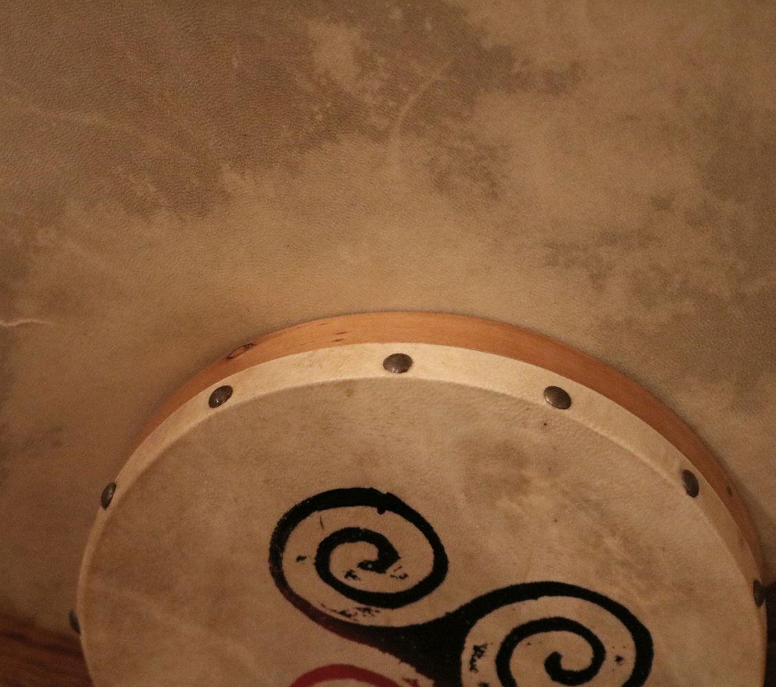 LARGE AND SMALL BODHRAN - Image 2 of 3