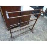 Victorian mahogany towel stand