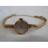 Certina 9ct gold ladies wristwatch ( 15.