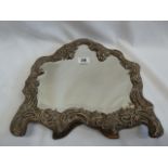 Ornate silver mounted dressing mirror - London 1897