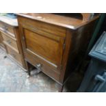 Victorian mahogany bedside cabinet