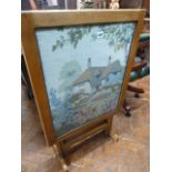 Tapestry firescreen table