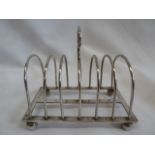 Silver toast rack for 6 slices - Sheffield 1922 ( 3.