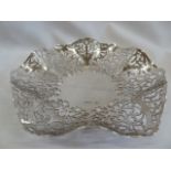 Pierced Silver dish - Sheffield 1959 ( 5.