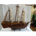Wooden model HMS Victory