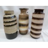 West German pottery vases - Scheurich Keramik etc (3)