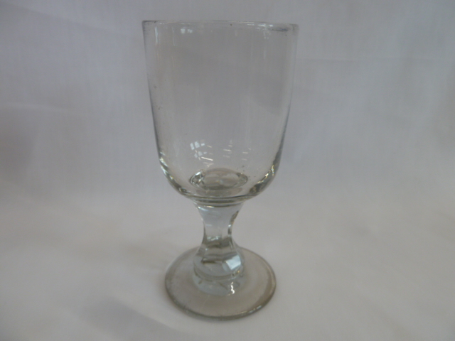 Set 6 Lustre champagne glasses and 19thC rummers (8) - Image 3 of 4
