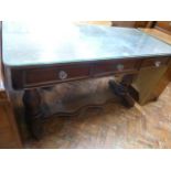 Victorian mahogany console table