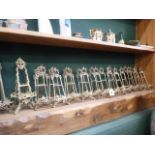 Decorative brass plate or picture easels (26)