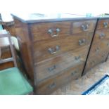 Early 20thC mahogany 5 drawer chest