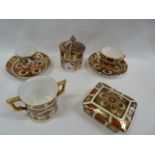 Royal Crown Derby Imari 1128 trinket box, jam pot,