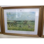 Set 3 limited edition hunting prints 'The Belvoir '- Elizabeth Sharp (pencil signed by Duke of