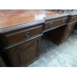 Victorian mahogany pedestal desk