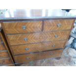 Early 20thC mahogany 5 drawer chest