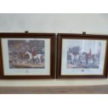 Pair hunting prints - William Smith Brocklesby Hounds Thomas Hills,