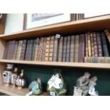 Sundry leather bound books - Shakespeare, poetry,