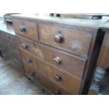 Victorian mahogany 5 drawer chest