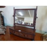 Georgian mahogany swing dressing mirror