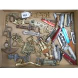 Box of penknives and bottle openers