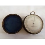 Chrome cased compensated barometer - A & N C.O.S.