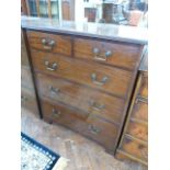 Early 20thC mahogany 5 drawer chest