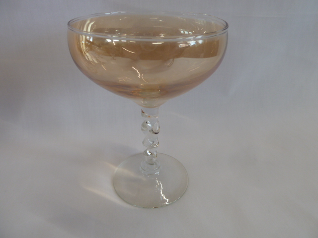 Set 6 Lustre champagne glasses and 19thC rummers (8) - Image 2 of 4