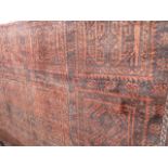 Red ground Persian Lori Village carpet (2m x 2.