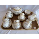 Spode Fleur De Leys gold tea service (26)