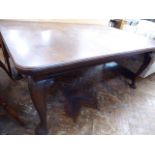 Victorian mahogany wind out dining table - Jas Shoolbred & Co London