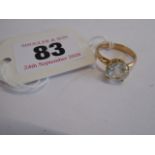 9ct gold solitaire ring (3.