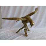 Large brass eagle figure (approx 27" wingspan)