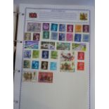 Heron Philatelic Circle stamp album of worldwide stamps - early to mid 20thC and folder of loose