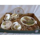 Regency bone china hunting pattern tea set,