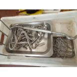 Stainless steel trays,
