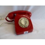 Vintage red GPO telephone