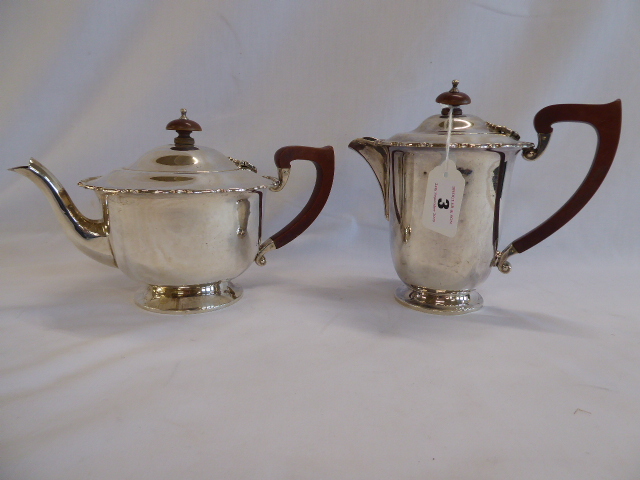 Silver teapot and water jug - Birmingham 1913 (24 ozt)