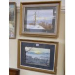 Watercolour Winter Wonderland scenes - David Bellamy (2)