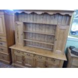 Pine farmhouse style kitchen dresser