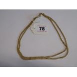 9ct Gold neck chain -16g ( 30" long)