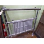 Early 20thC chrome towel radiator - Ideal Standard