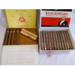 2 Part boxes of cigars - King Edward Invincible (38) Monte Cristo Habana (18)