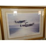 RAF print - Memorial Flight - Robert Taylor signed by artist and pilots