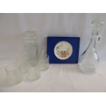 Thomas Webb crystal decanter,