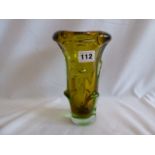 Czech glass vase of Mistisov/Moser design